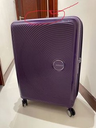 *現貨 Fix your American Tourister soundbox curio spinner purple suitcase with original factory brand h