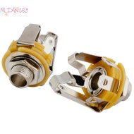 MIZ 10 cái bộ Tất Cả Guitar Điện Bass Guitar 6.5Mm Nữ Kênh Kép Jack Ổ Cắm Điện Guitar Đầu Vào Jack D