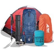 paket mendaki carrier arei ramelu 60+5L solo hiking paket murah all