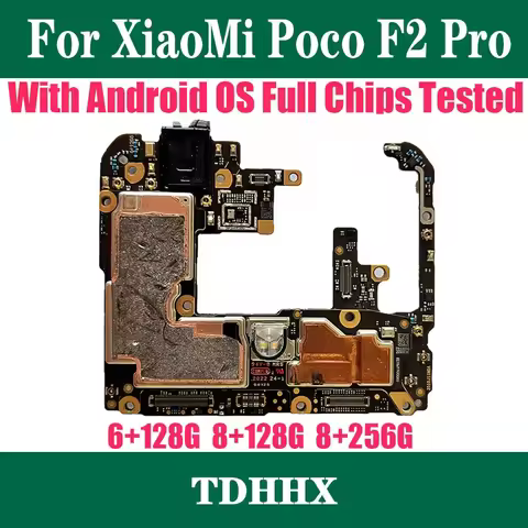 Working Good Original Unlocked for Xiaomi Poco F2 Pro Motherboard 128GB 256GB For K30 Pro Mianboard 