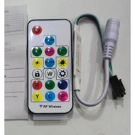 BỘ ĐIỀU KHIỂN LED FULL MÀU RGBW ARGB WS2812B WS2811 UCS1903 IC16703. Loại 17 phím bấm loại nháy nhạ