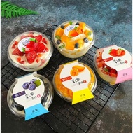 10 round PET plastic boxes 10x6x7.5cm, XY581 - mayshopcs3