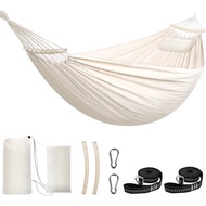 Chihee Cotton Hammock Can Carry 600 Pounds (about 299.4 kg) Fabric Hammock 9x5 Feet (about 2.7 x 1.5