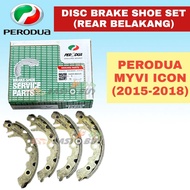 ORIGINAL PERODUA DISC BRAKE SHOE SET (SMALL) (REAR BELAKANG) - PERODUA MYVI icon 2014-2018 04495-B22