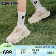 FILA【欧阳娜娜同款】FILA FUSION斐乐硬糖鞋厚底老爹鞋女运动鞋女鞋 夏威夷果黄-MS 39