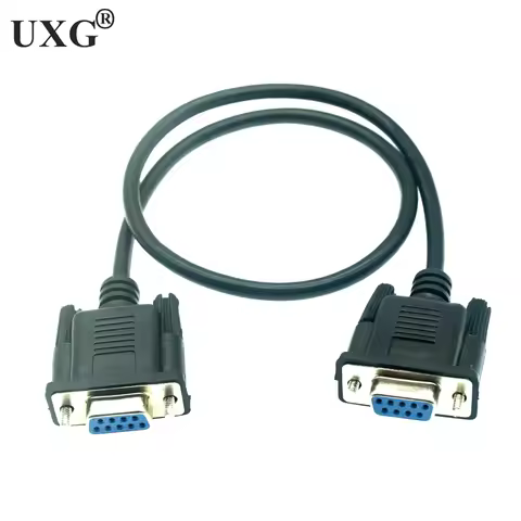 RS232 Cable To RS-232 DB9F To DB9F Female To Female DB9 Connector Serial Null Modem HDPE Insulation 