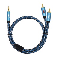 RCA Cable 2RCA to 3.5 Audio Cable RCA 3.5mm Jack RCA AUX Cable for DJ Amplifiers Subwoofer Audio Mixer Home Theater DVD