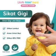 LITTLE ANGEL Baby Finger Toothbrush Soft Silicone Baby Tongue Brush Gititan Teether Baby Finger Toot