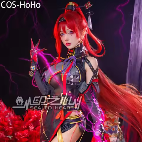 COS-HoHo Wuthering Waves Yinlin Game Suit Elegant Cheongsam Dress Uniform Cosplay Costume Halloween 