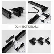 Magnetic Rail Connection Accessories, Straight Connection, Corner Connection