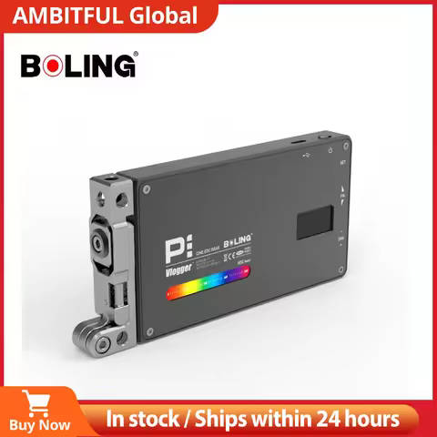 Boling BL-P1 12W Photography Lighting with RGB Full Color Dimmable 2500K-8500K for DSLR Camera Studi