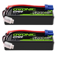 OVONIC 3S LiPo Battery 11.1V 5200mAh 120C with EC5 Plug for RC Car RC Truck Airplane Helicopter Boat
