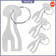 📎 Set of 4 Shopping Cart Token Keychains - Trolley Token Pendant Key Buckle