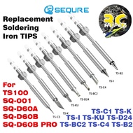 SEQURE Replacement Soldering Iron Tips For SQ-001 SQ-D60 SQ-D60A SQ-D60B SQ-D60B Pro Tips TS-BC2/K/K