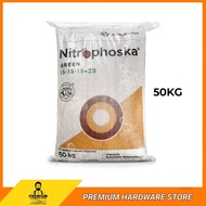 BM Nitrophoska Green 15-15-15+2S 50kg Baja Subur Baja Kuda Singa Hijau Behn Meyer Sesuai untuk Tumbesaran Pokok Sayur