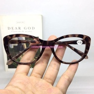 Salt Dr830 Women's Reading Glasses +1.00 to +3.00 Cat Eye Model Leopard Color Yl-24