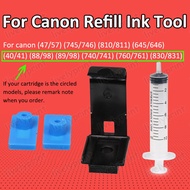 3 In 1 Ink Refill Tool Refill Ink Kit Add Ink Tool Absorption Refill Pumping Tool for Canon 47/57 81