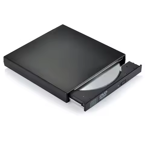 External CD DVD Drive, USB 2.0 Slim Protable External CD+/-RW Drive DVD-R Burner Writer Player for L