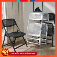 Foldable PVC Plastic Chair Simple Style Breathable Folding Weight 150 km.