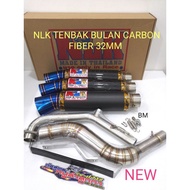 [OFFER] Y15ZR LC135 4S LC135 5S NLK RACING EXHAUST TEMBAK BULAN 32MM CARBON FIBER