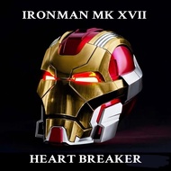 【英文聲控】Ironman MK17 Wearable Helmet鋼鐵俠頭盔全新發售英文聲控可穿戴電動分片式開合Ironman MK XVII Helmet派對變裝動漫扮演