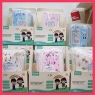 3PLY Kids Cartoon Face Mask (50pcs) #Mask Cartoon Budak 3 Layer