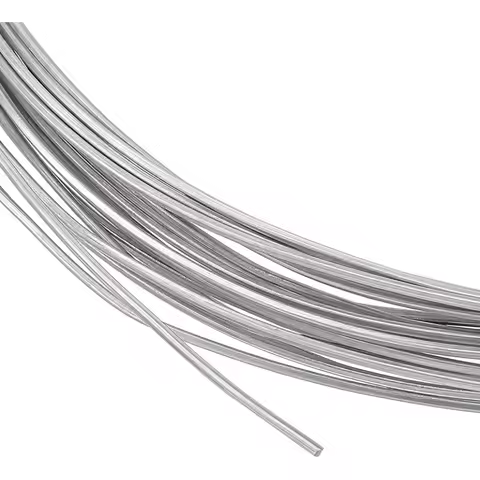32.8ft 18 Gauge Square Aluminum Wire, Metal Craft Wire Aluminum Wire Bendable Metal Wire Metal Bead