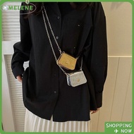 MELENE Crossbody Bags, PU Mini Shoulder Bag, Cute Chain Simplicity Versatile Handbag Lipstick