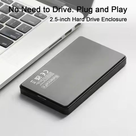 2.5''External Hard Drive Enclosure USB 3.1 to SATA,Tool Free External Hard Disk Case,Support 2.5 Inc