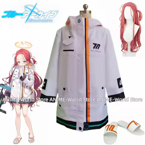 Anime Blue Archive Hanaoka Yuzu Game Suit Lovely Coat Uniform Cosplay Costume Halloween Party Outfit
