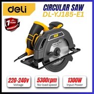 DELI 1300W 185mm Corded Circular Saw with Anti Self-Locking Switch DL-YJ185-E1