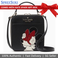 Kate Spade Handbag In Gift Box Disney X Kate Spade New York Minnie Mouse Daisy Vanity Crossbody Bag Black # K9530