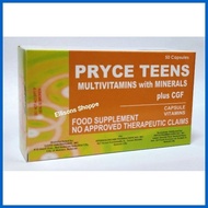 ♈ ▦ ▪ PRYCE TEENS Food Supplement Multivitamins with Minerals plus CGF 50 Capsules