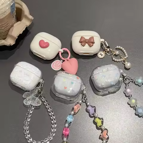 Luxury Headset Case For Lenovo LP40 Pro Retro 3D Love Heart Bear Soft Earphone Case For Lenovo LP40 