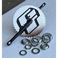 CRANK GT 52T/44T/40T/36T/28T COMPLETE SET for Kids Bike BMX | BB Bearing | S-Arm