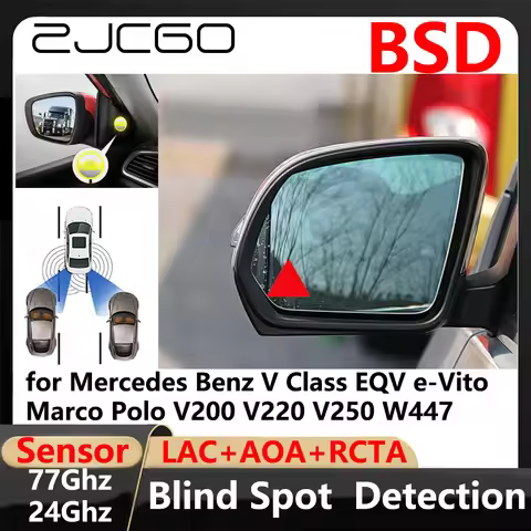 BSD Blind Spot Detection Lane Change Assisted Parking Driving Warnin for Mercedes Benz V Class EQV e