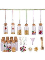 10ชิ้น ขวดแก้วขนาดเล็กพร้อมจุกก๊อก งานฝีมือ DIY เก็บของ 10มล. ขวดแก้วขนาดจิ๋ว ขวดเล็กๆสำหรับของชำร่ว