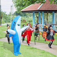 Inflatable Shark Costume Baby Shark Blow Up Costume Waterproof Shark Air Blow Up Costume Suit cospla