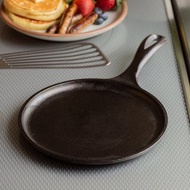 美國LODGE 美國製圓形鑄鐵平底淺型煎餅鍋-20cm