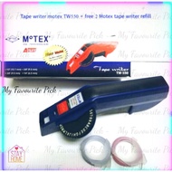 Tape writer motex maker TW550 + free 2 Motex tape writer refill