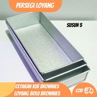 Brownie cake mold / brownie sponge cake pan stacked with 5 thick material, size 26x10x4,24x10x4,28x1