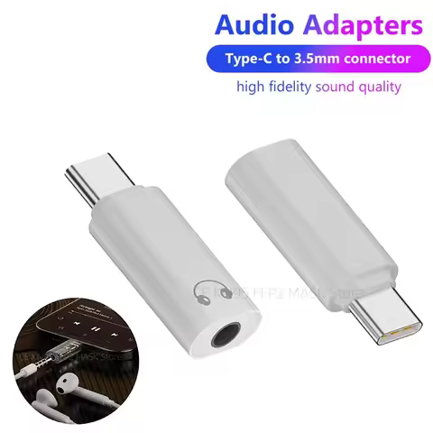 USB C To 3.5mm Earphone Adapter USB C 3.5 Jack Audio Converter For iphone 15 Xiaomi Samsung Type-C T