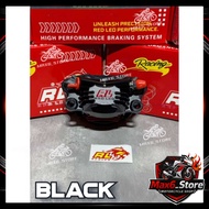 ORIGINAL RED LEO CALIPER P1 P2 2 PISTON / RED LEO CALIPER CNC ALLOY SILVER / BLACK MADE IN VIETNAM R