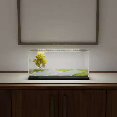 1:64 Car Display Box Display Base Base 1/64 Scale Car Case Dustproof Model Case Shielded Clear Cover