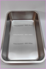 Khay thực phẩm inox dày xịn 40X 60cm cao 7/10/15 cm [Ảnh thật]