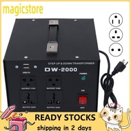 Magicstore DW-2000 2000W Voltage Transformer Boost Step Up Power Converter Adjustable AC Input