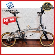 ACEOFFIX C5 TRIFOLD [7.5KG] Folding Bike Aluminium Frame 5-Speed CAMP PIKES 3SIXTY BROMPTON