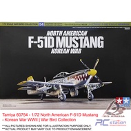 Tamiya 60754 - 1/72 North F-51D Mustang - Korean War WWII | War Bird Collection
