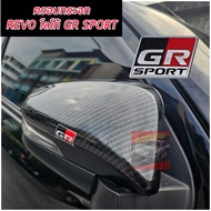 ครอบกระจกมองข้าง แคปล่า โลโก้ GR SPORT รุ่นมีไฟเลี้ยว REVO 15-24 Fortuner 15-24 Cross 20-24 ใส่ร่วมก