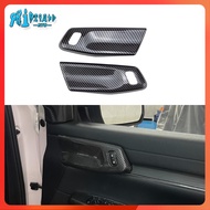 Rto ABS Carbon Fiber Color Interior Door Handles Outer Frame Cover Trim for Ford Everest Ranger XL X